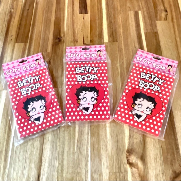 Vintage Betty Boop Writing Journals Notebooks Red and White Polka Dots 2005 - Picture 2 of 7